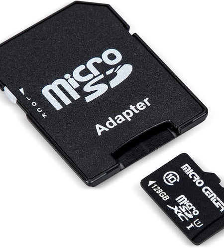 Micro Center 128GB Class 10 Microsdxc Flash Memory Card with Adapter for Mobile Device Storage Phone, Tablet, Drone & Full HD Video Recording - 80Mb/S UHS-I, C10, U1 (1 Pack)