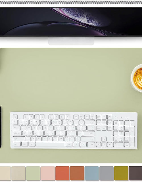 Load image into Gallery viewer, Cork Desk Mat - Dual-Sided Desk Pad for Office and Home - Desk Organization and Accessories - Ideal for Large Mouse Pad and Desk Mats on Top of Desks(Light Green,80Cmx 40Cm)
