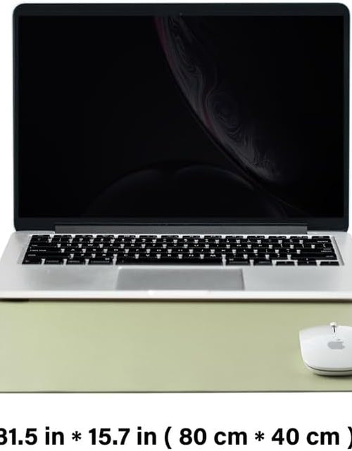 Load image into Gallery viewer, Cork Desk Mat - Dual-Sided Desk Pad for Office and Home - Desk Organization and Accessories - Ideal for Large Mouse Pad and Desk Mats on Top of Desks(Light Green,80Cmx 40Cm)
